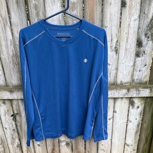 Coolibar Men's Long Sleeve Swim Shirt UPF 50+ sun protective 3D dri SUNTECT L